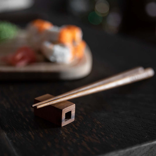 Wooden Chopsticks and Rest Set