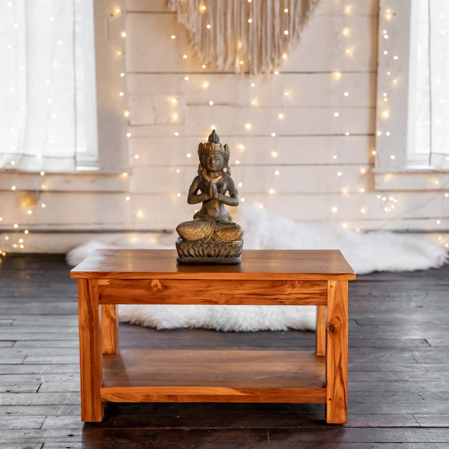 Teak Altar Table with Drawer