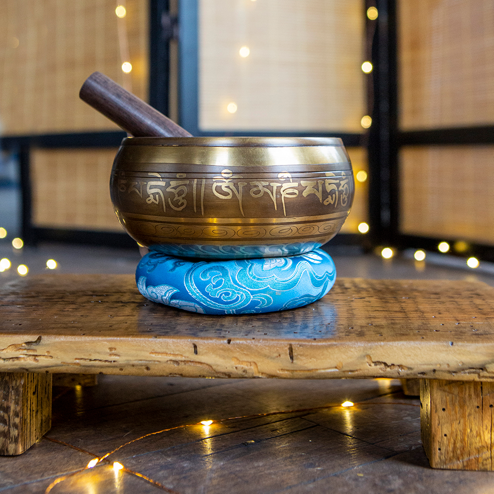 Five Buddha Singing Bowl, 5.5"