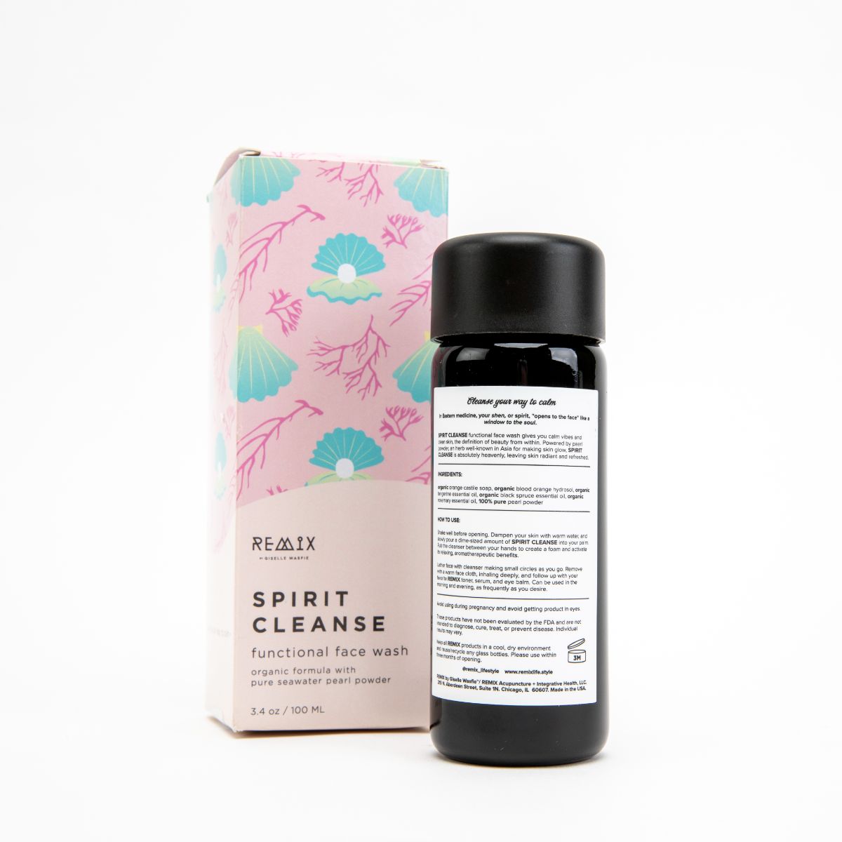 REMIX Pearl Powder Face Wash - Castile Soap Face Wash