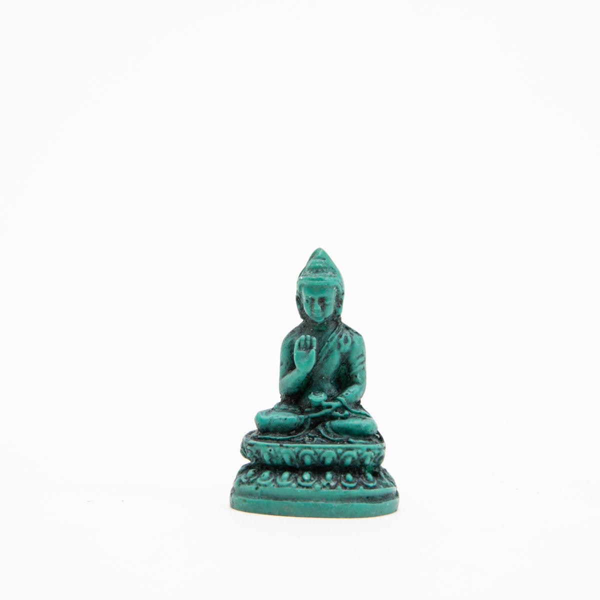 Mini Turquoise Buddha Statues - Set of 5