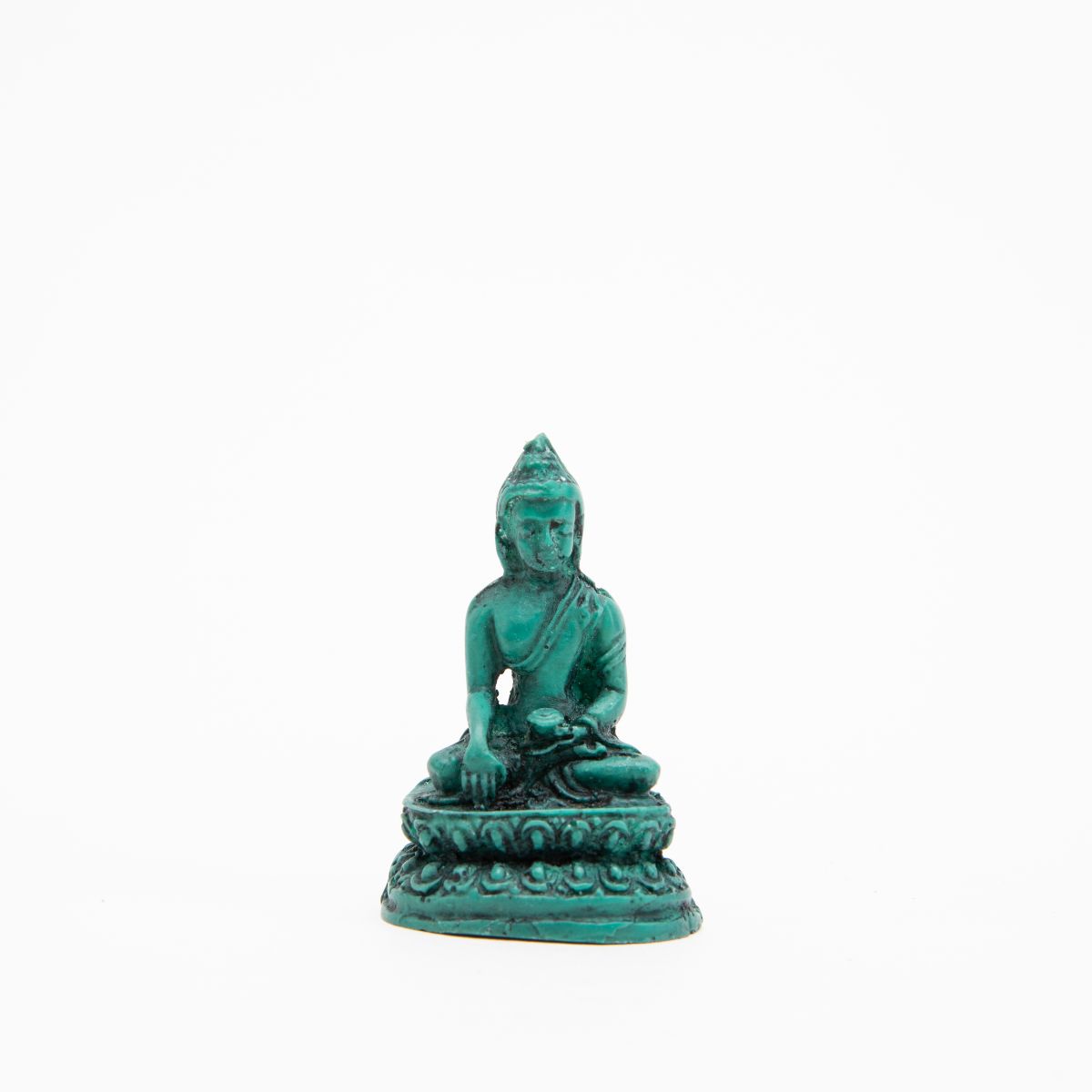 Mini Turquoise Buddha Statues - Set of 5