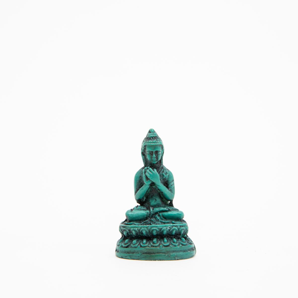 Mini Turquoise Buddha Statues - Set of 5