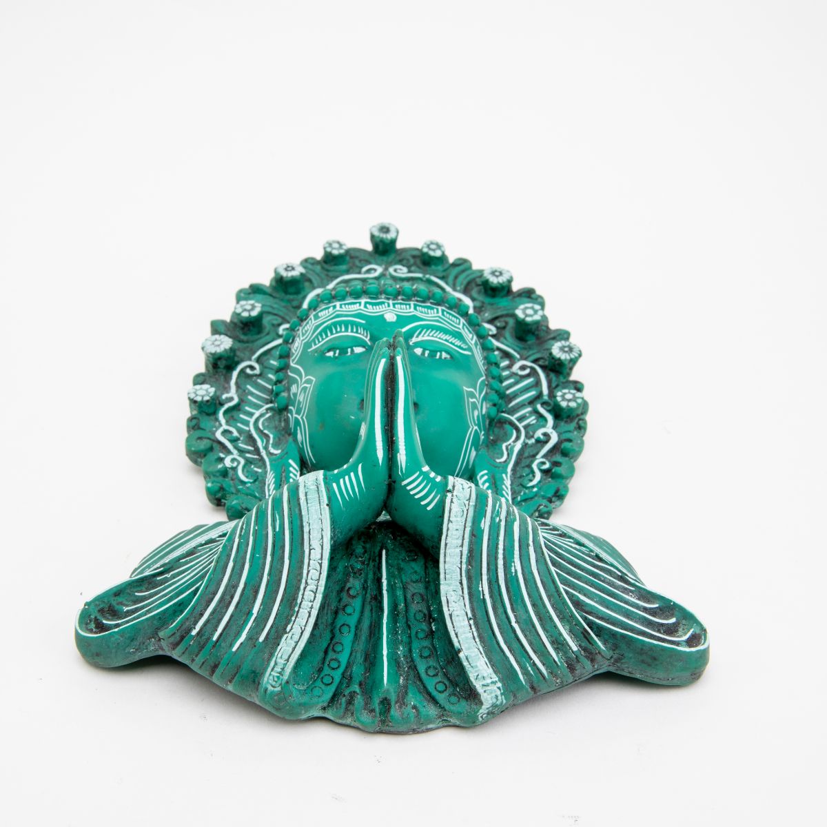 Green Praying Buddha Mask