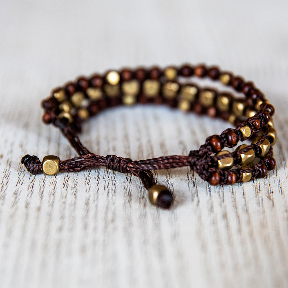 Layered Wood Bracelet