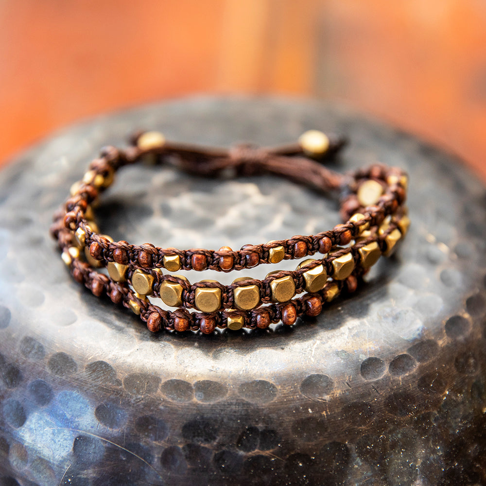 Layered Wood Bracelet