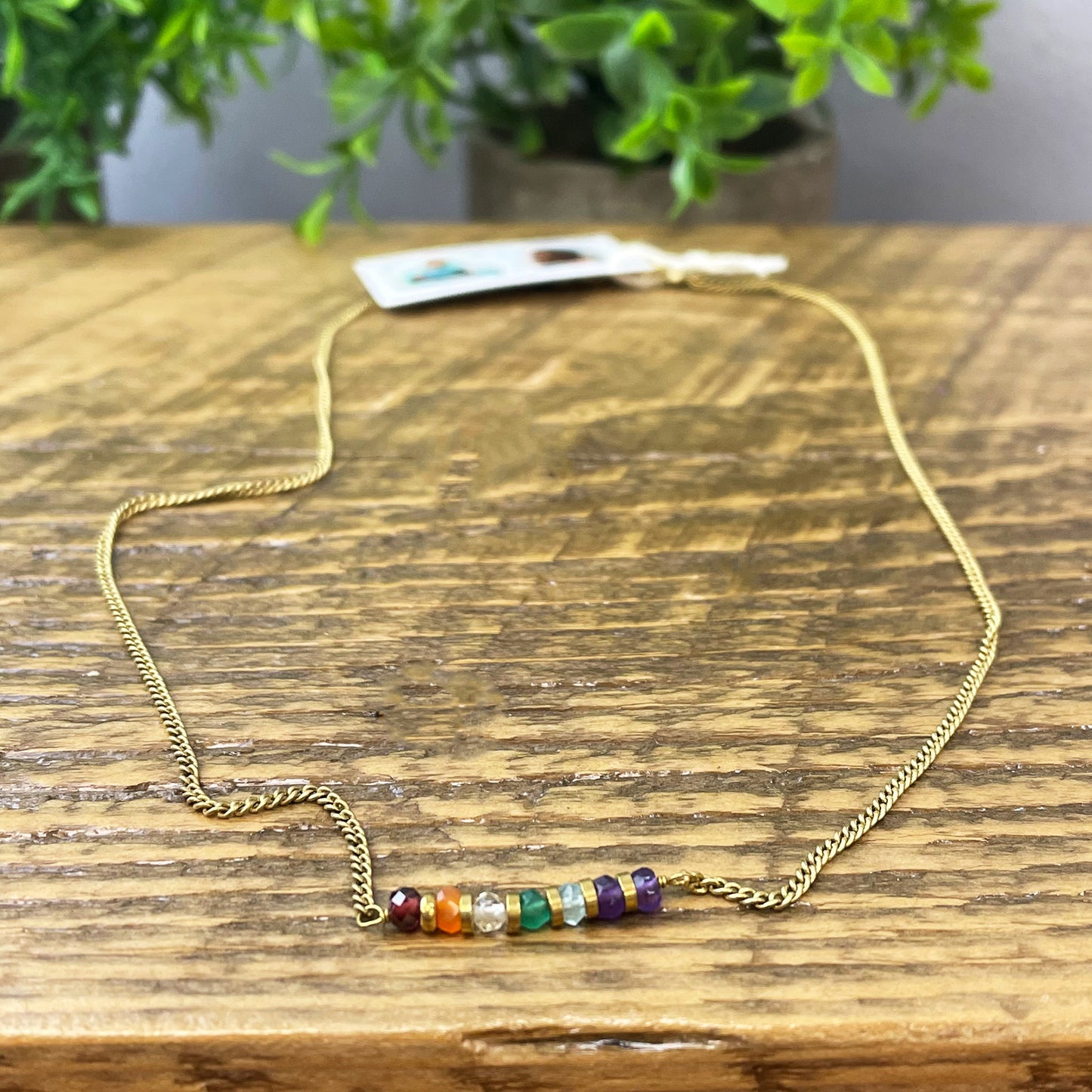 Delicate Beaded Chakra Necklace