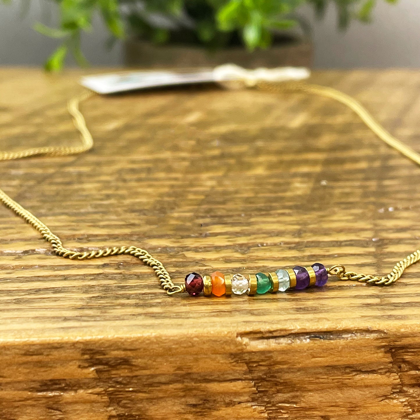 Delicate Beaded Chakra Necklace