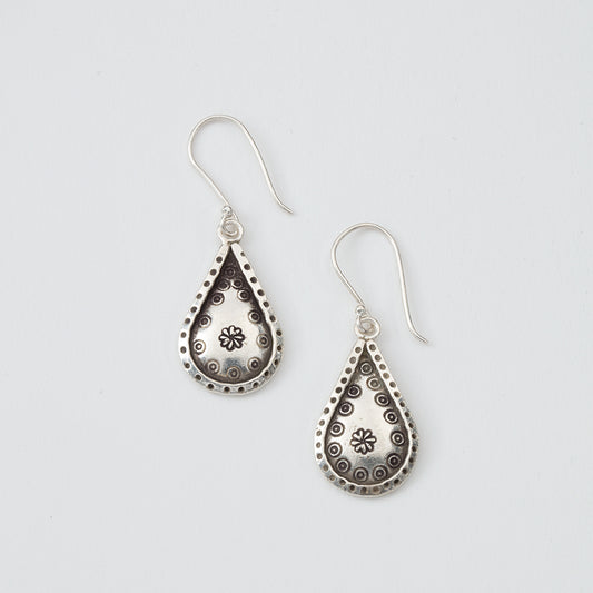 Teardrop Flower Earrings