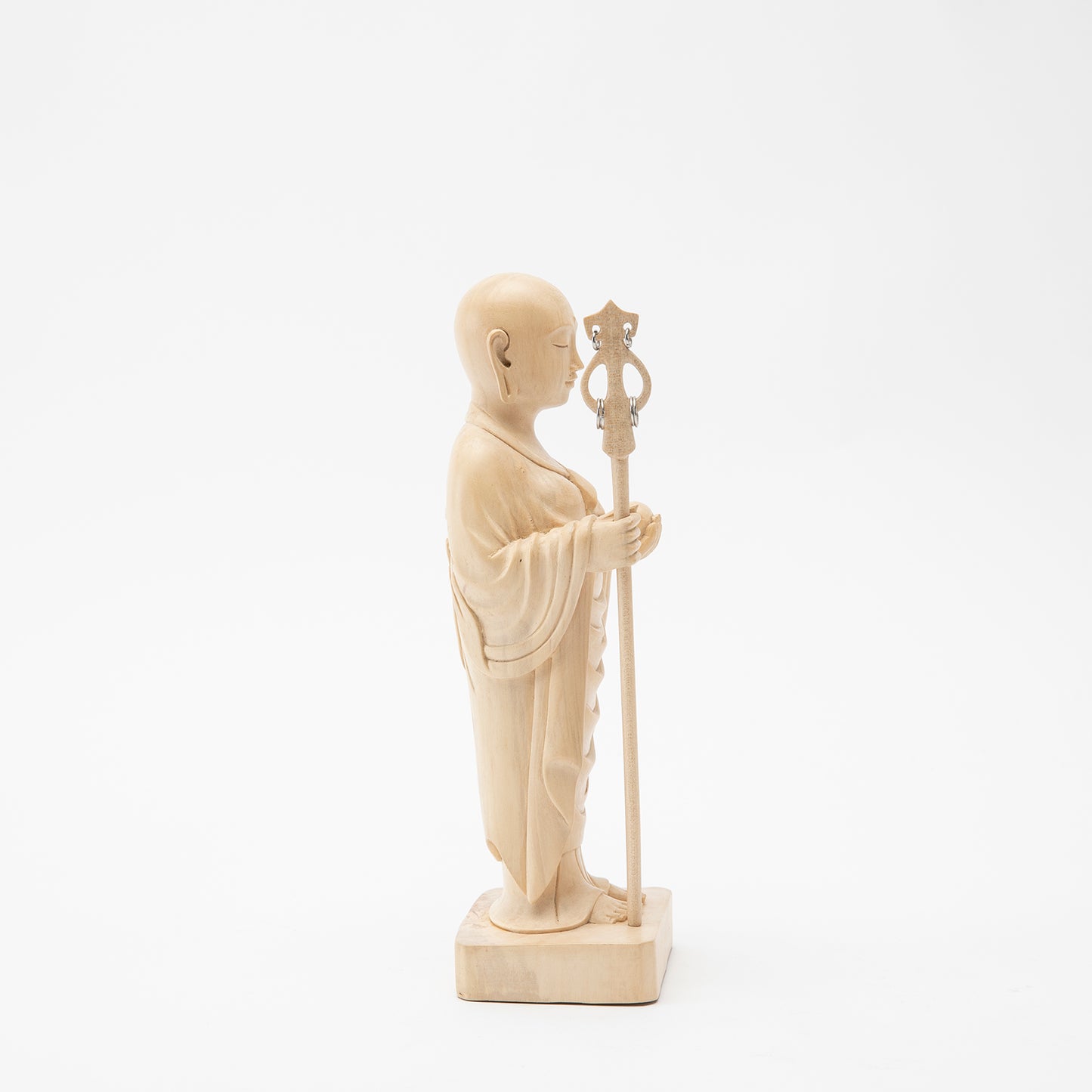 Wooden Jizo Woman Statue