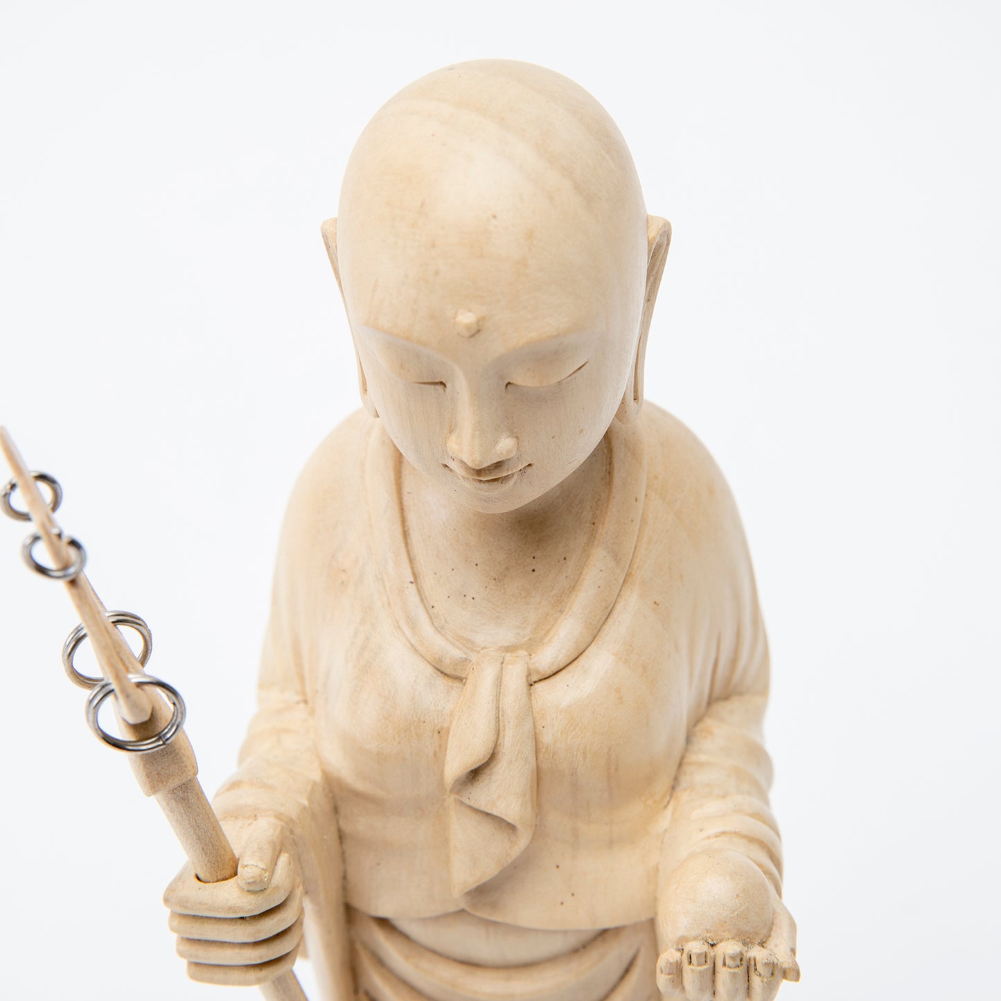 Wooden Jizo Woman Statue