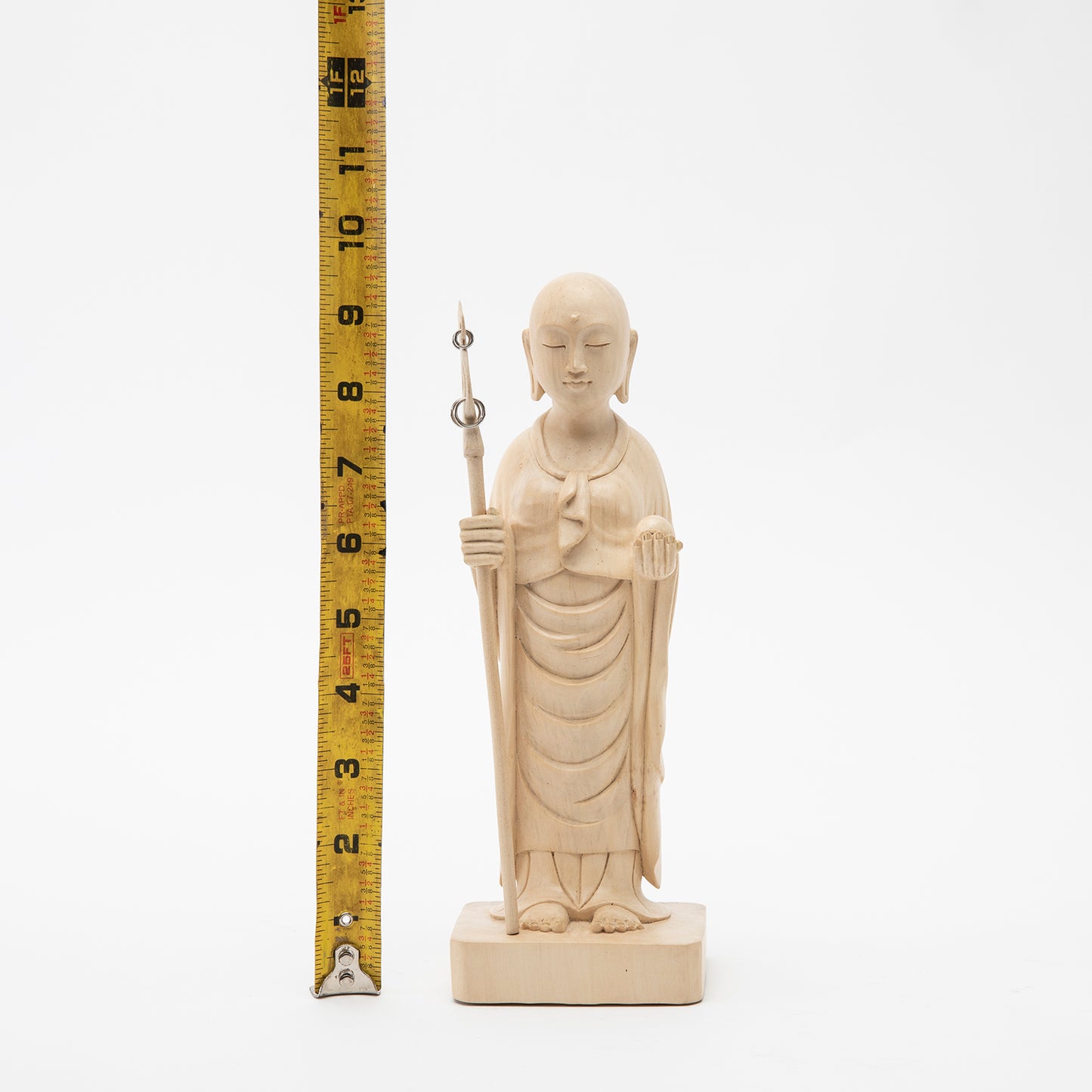 Wooden Jizo Woman Statue