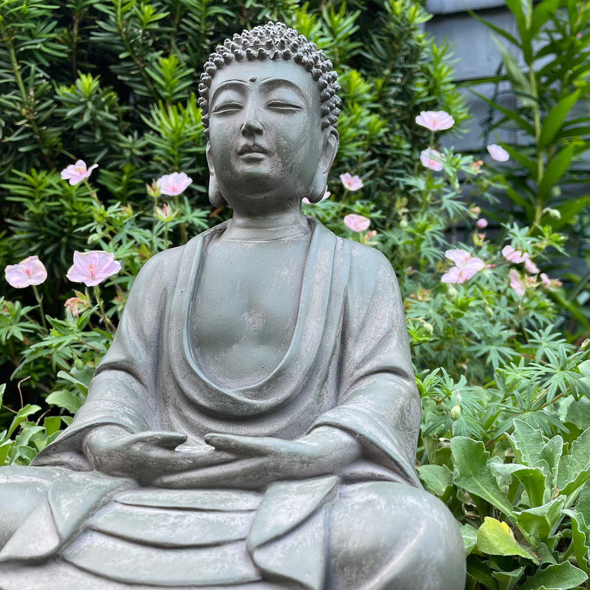 Calming Garden Buddha Statue for Sacred Space DharmaCrafts