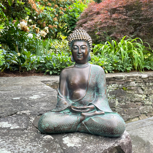 Decorated Garden Buddha Statue