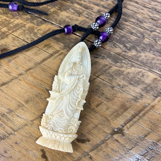 The Heart of Healing Hand-Carved Necklace
