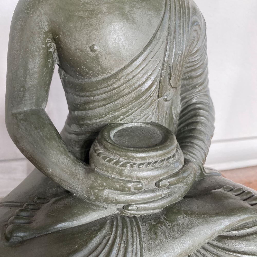 Buddha with Alms Bowl on Lotus Throne