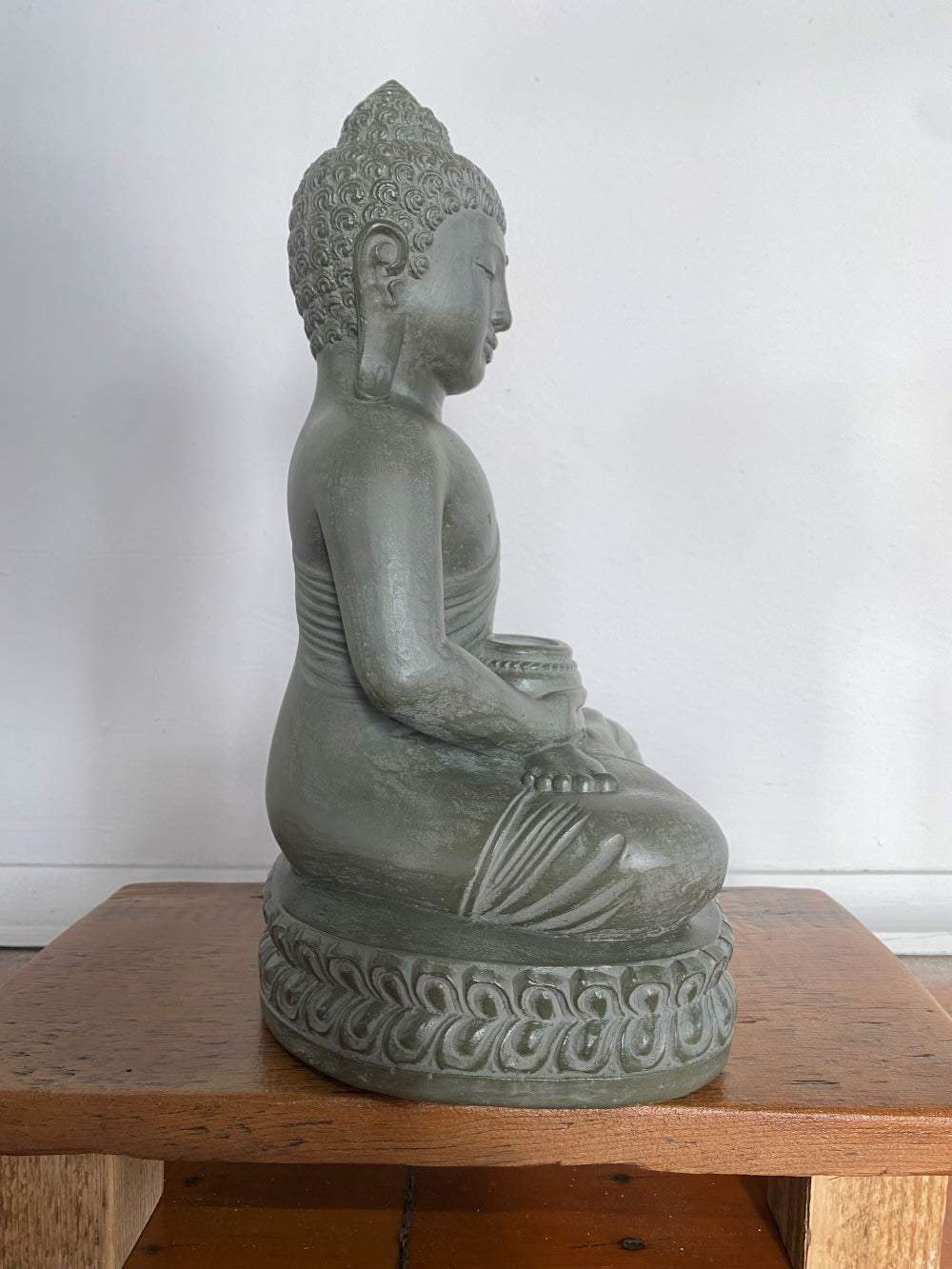 Buddha with Alms Bowl on Lotus Throne
