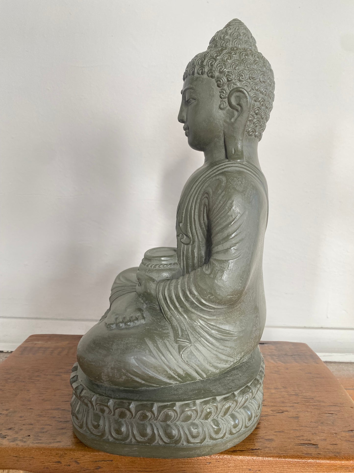 Buddha with Alms Bowl on Lotus Throne