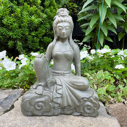 Garden Kuan Yin Royal Ease Statue