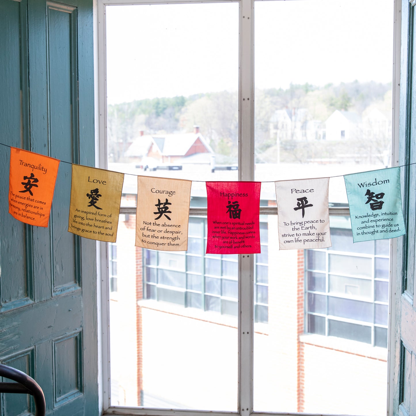 Large Prayer Flag in Soft Colors