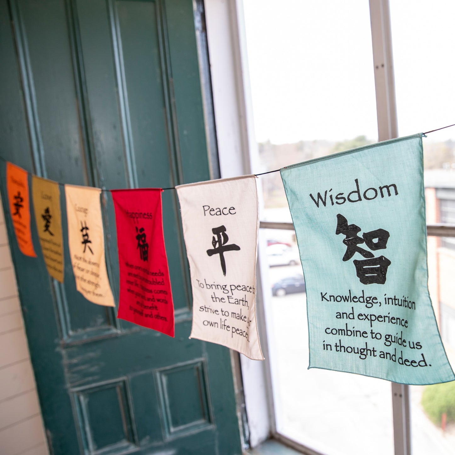 Large Prayer Flag in Soft Colors