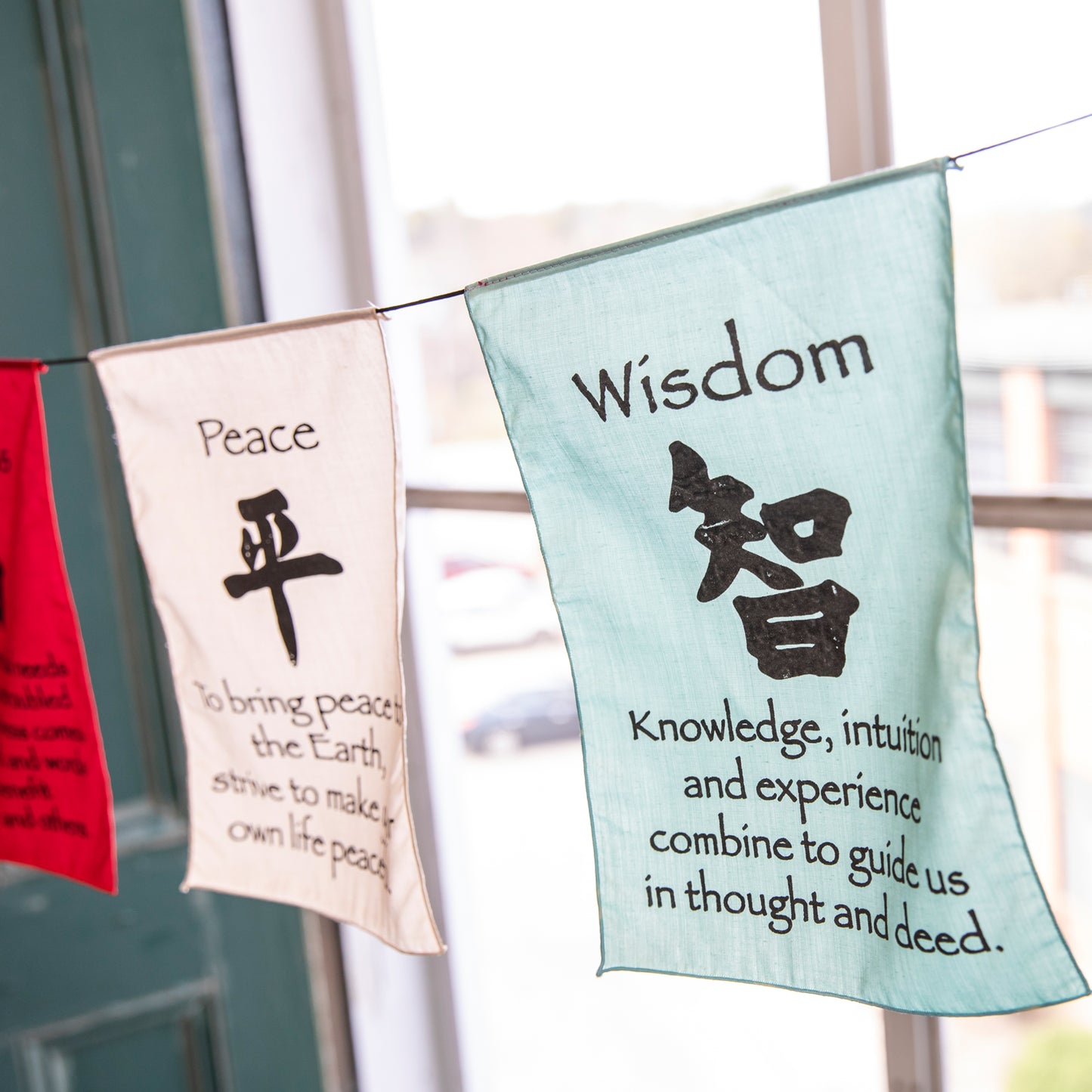 Large Prayer Flag in Soft Colors