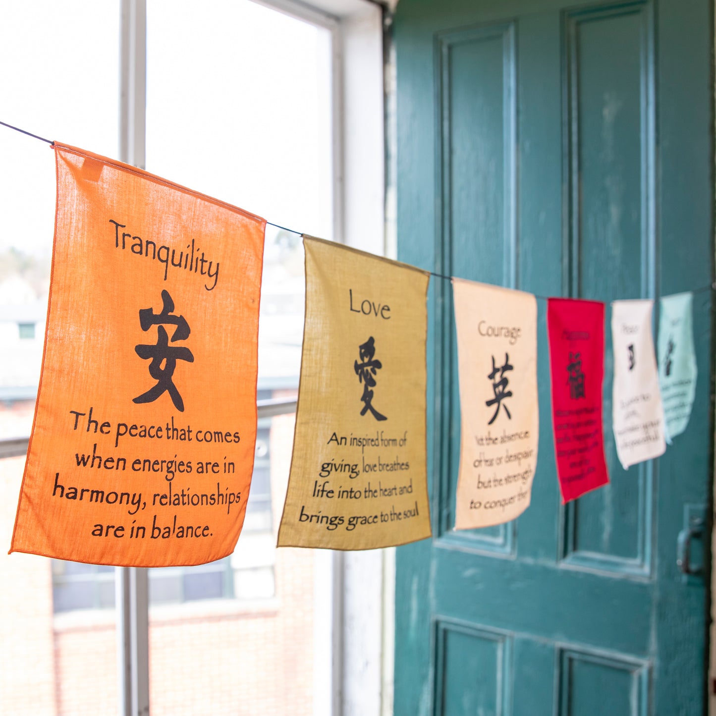 Large Prayer Flag in Soft Colors