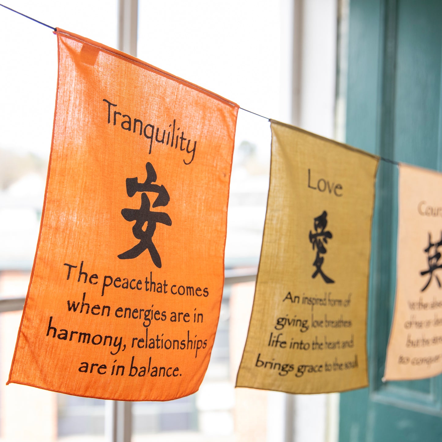 Large Prayer Flag in Soft Colors