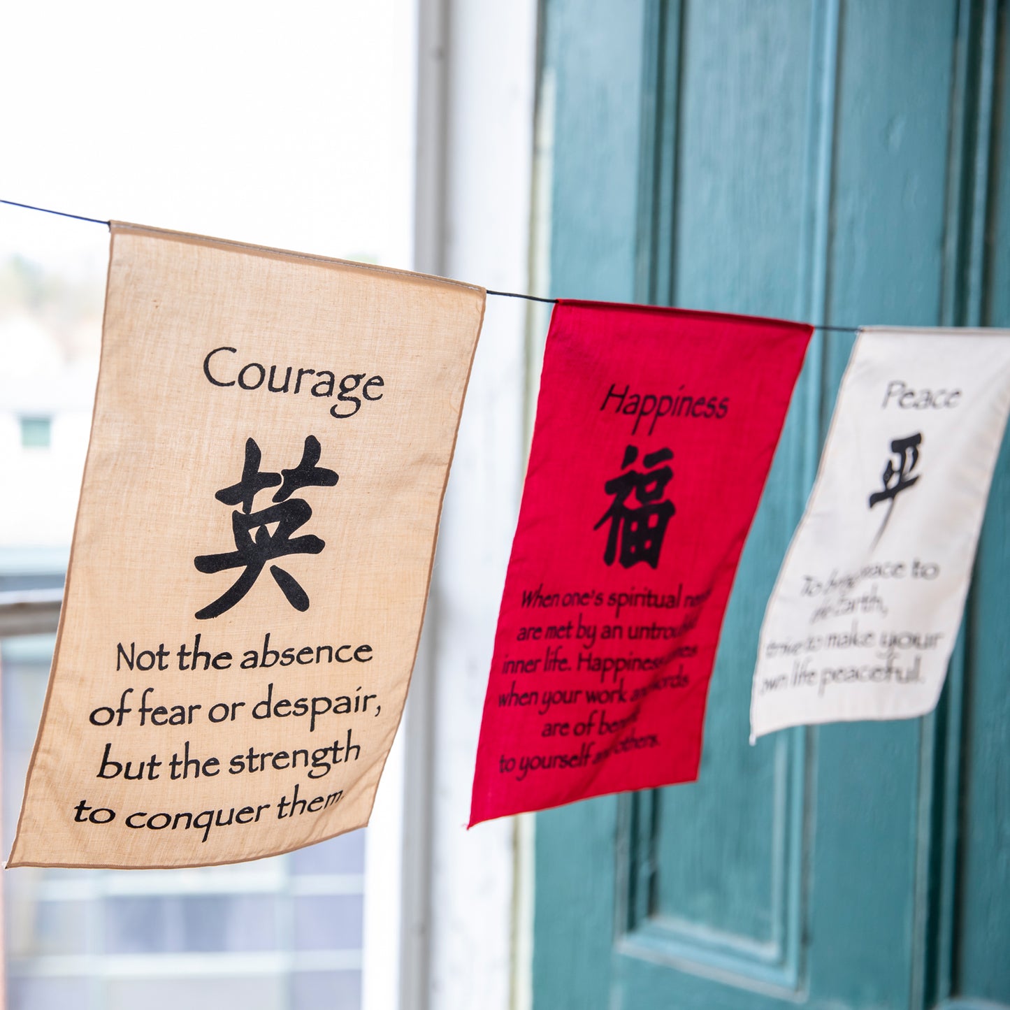 Large Prayer Flag in Soft Colors