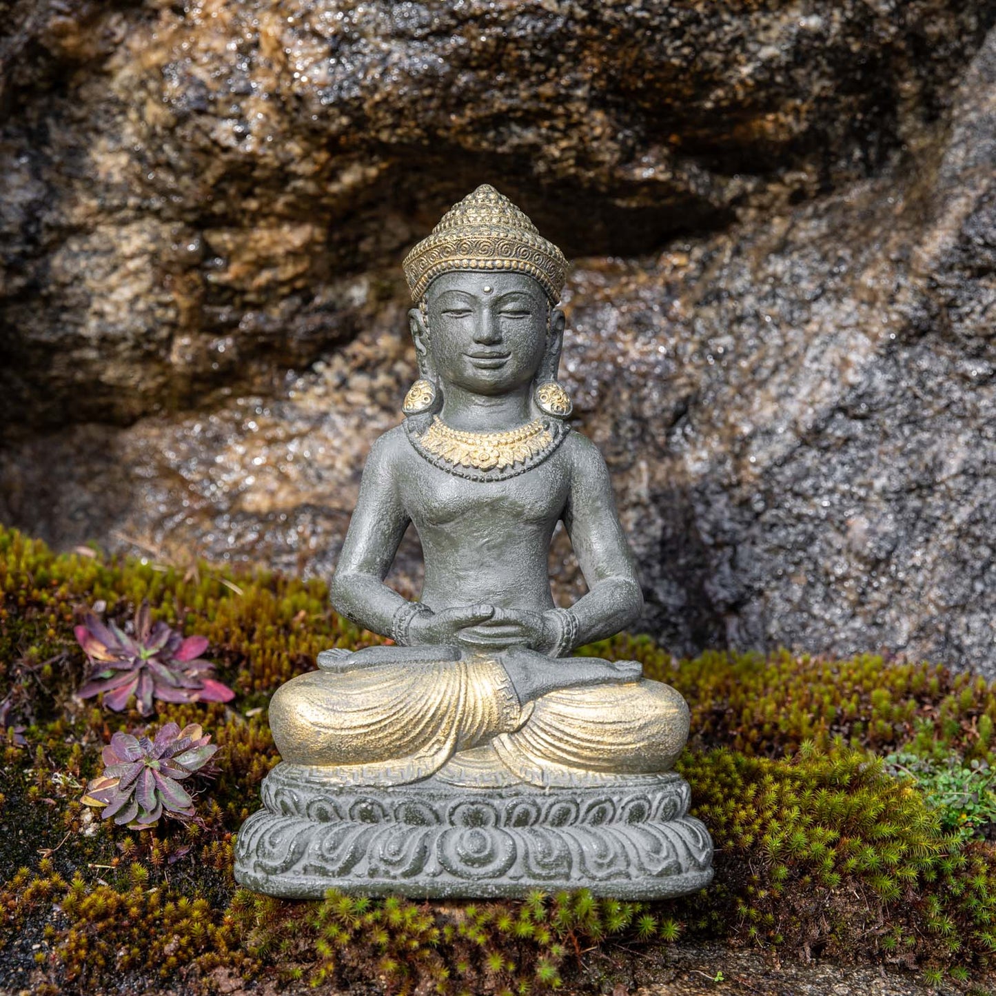 Cambodian Khmer Meditation Buddha Statue