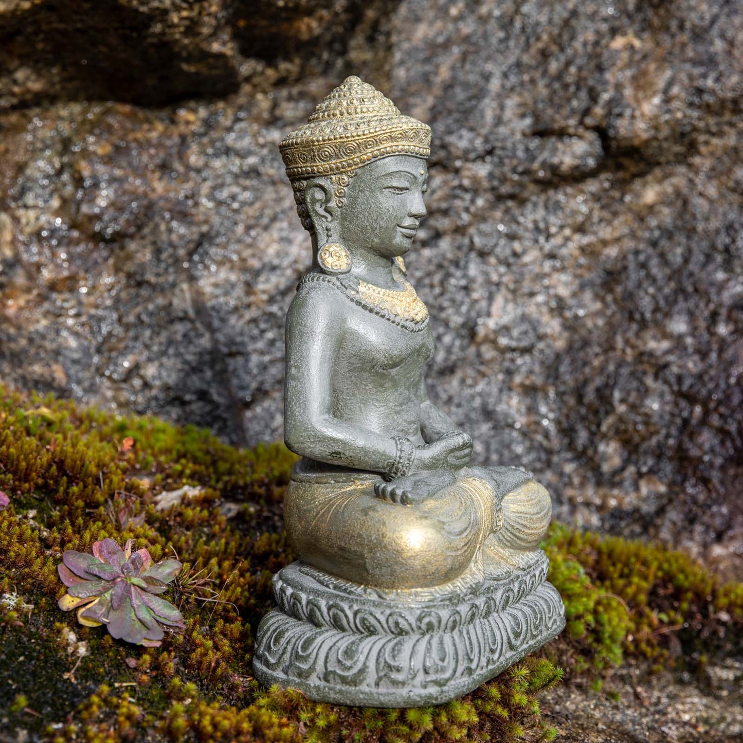 Cambodian Khmer Meditation Buddha Statue