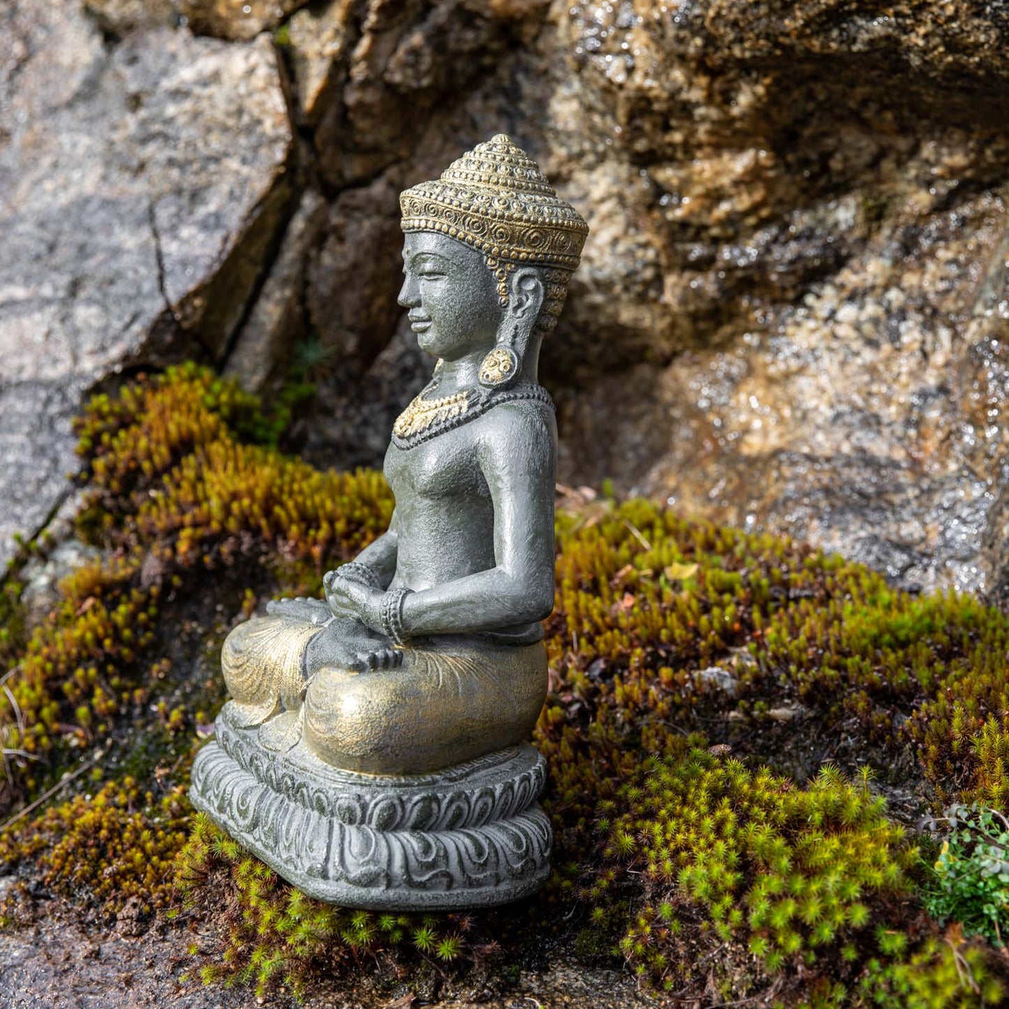 Cambodian Khmer Meditation Buddha Statue