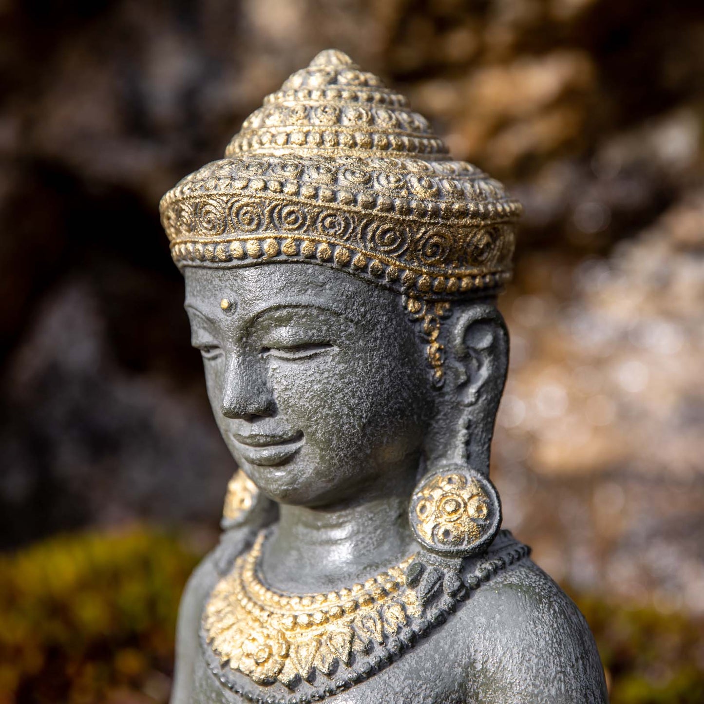 Cambodian Khmer Meditation Buddha Statue