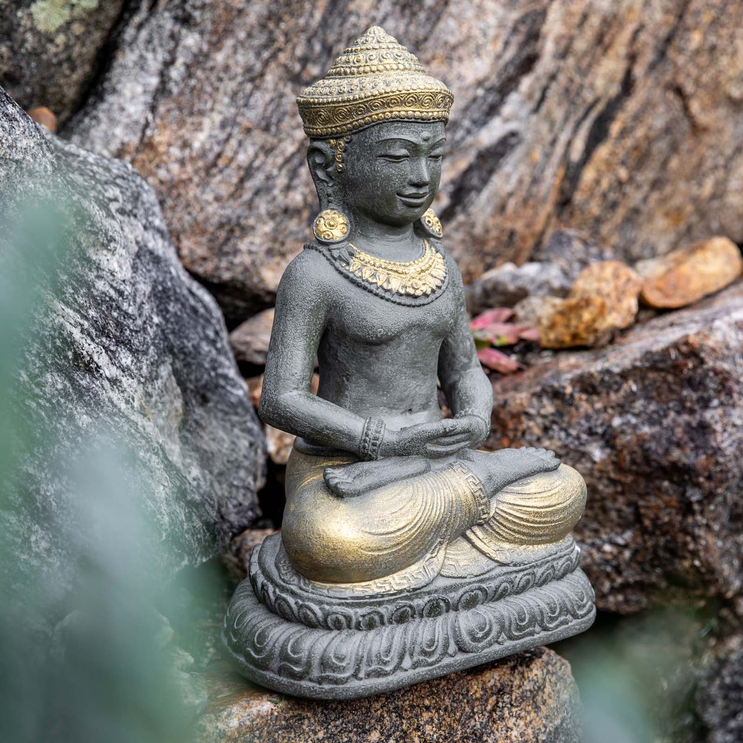 Cambodian Khmer Meditation Buddha Statue