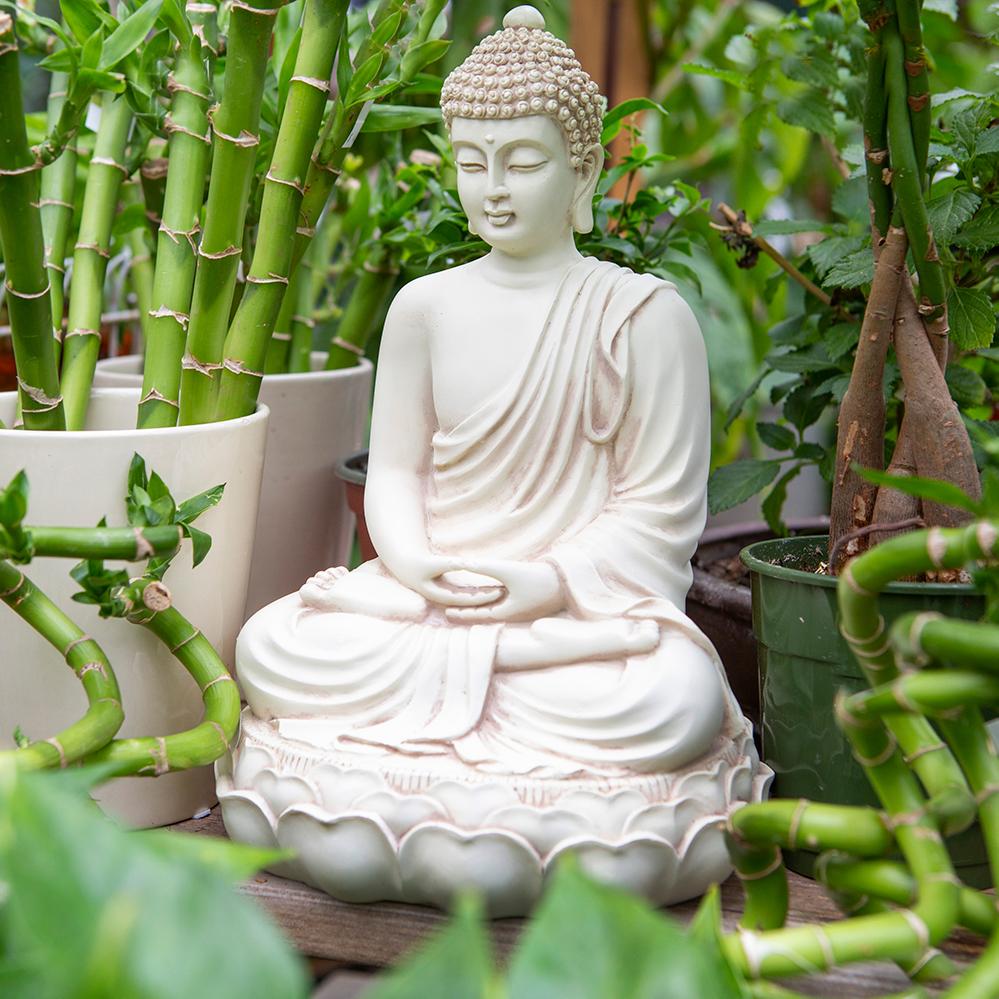 Buddha On Lotus Throne Statue