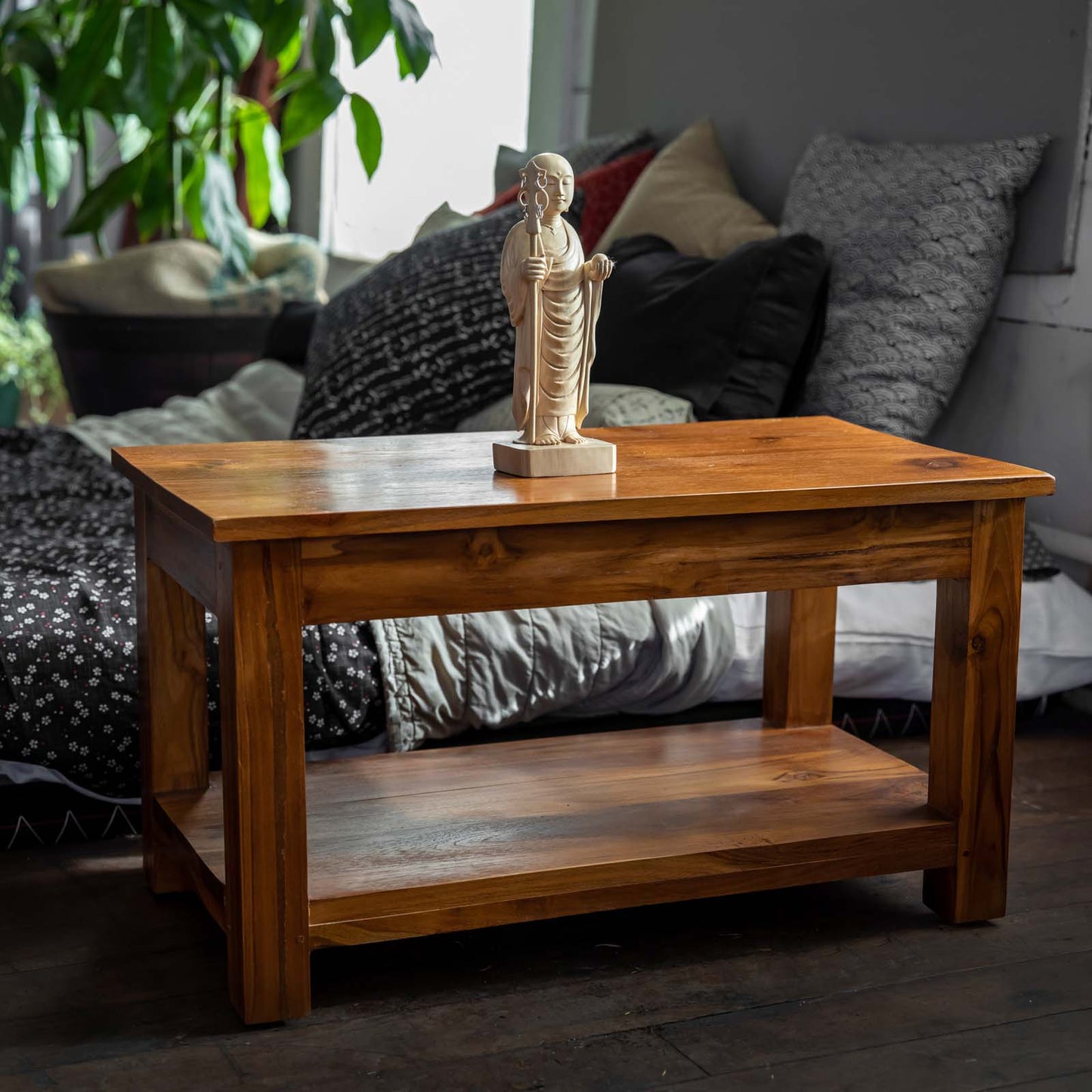 Teak Altar Table with Drawer