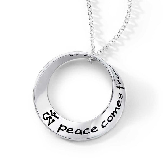 Peace Comes from Within Necklace