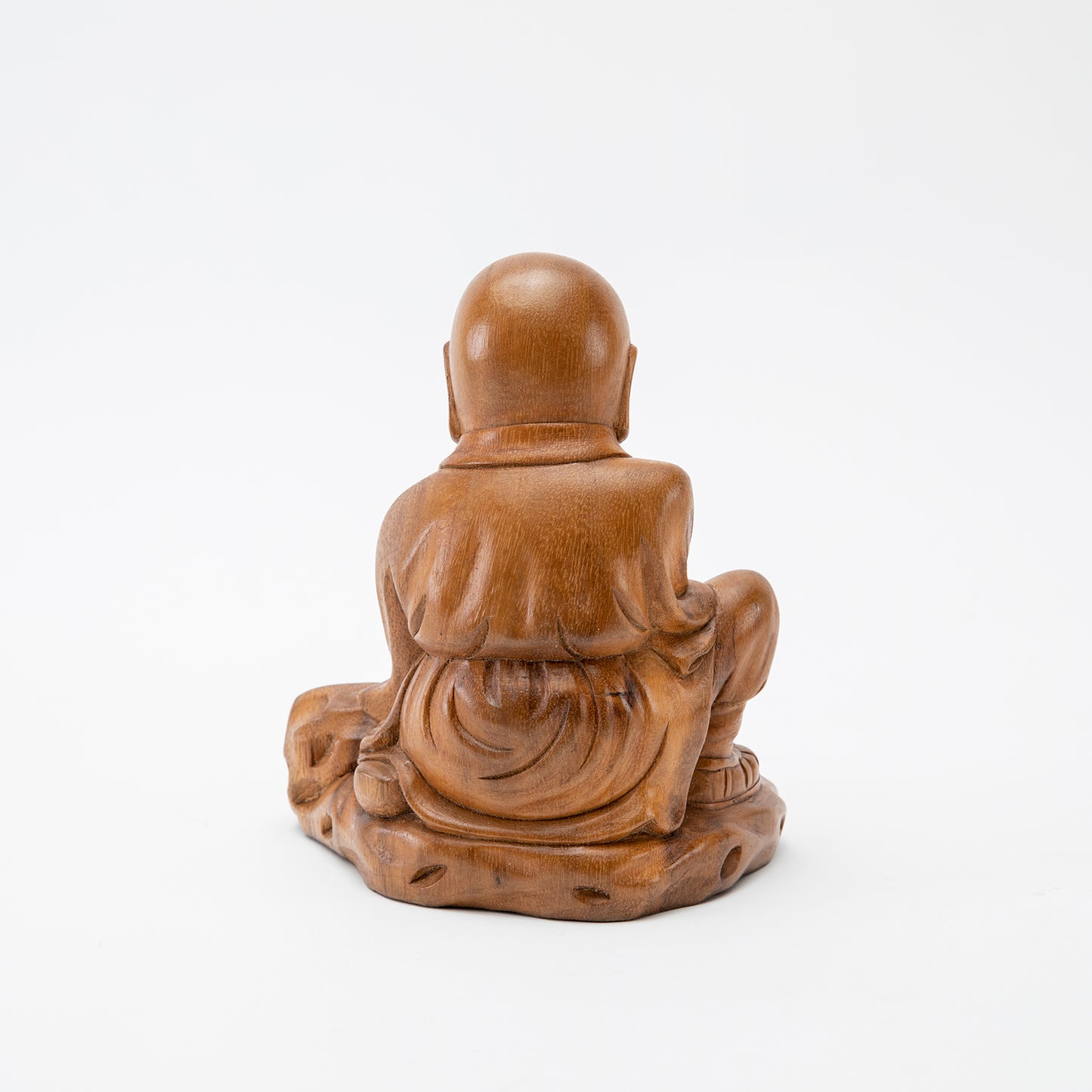 Wooden 'May All Beings Be Free' Statue