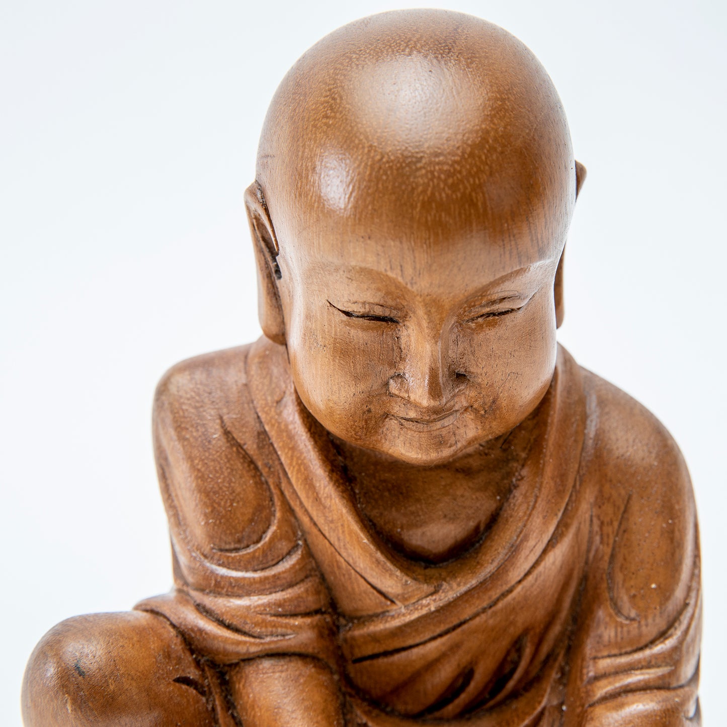 Wooden 'May All Beings Be Free' Statue