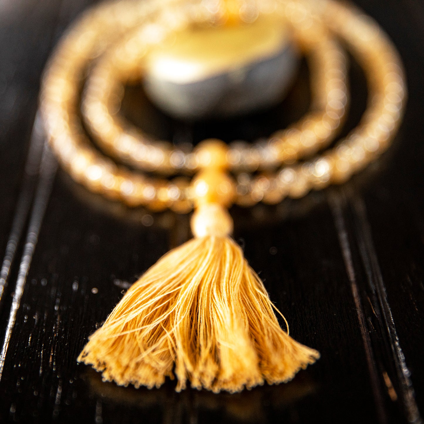 Citrine with Aragonite Mala