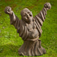 Budai with Lotus Flowers Garden Statue