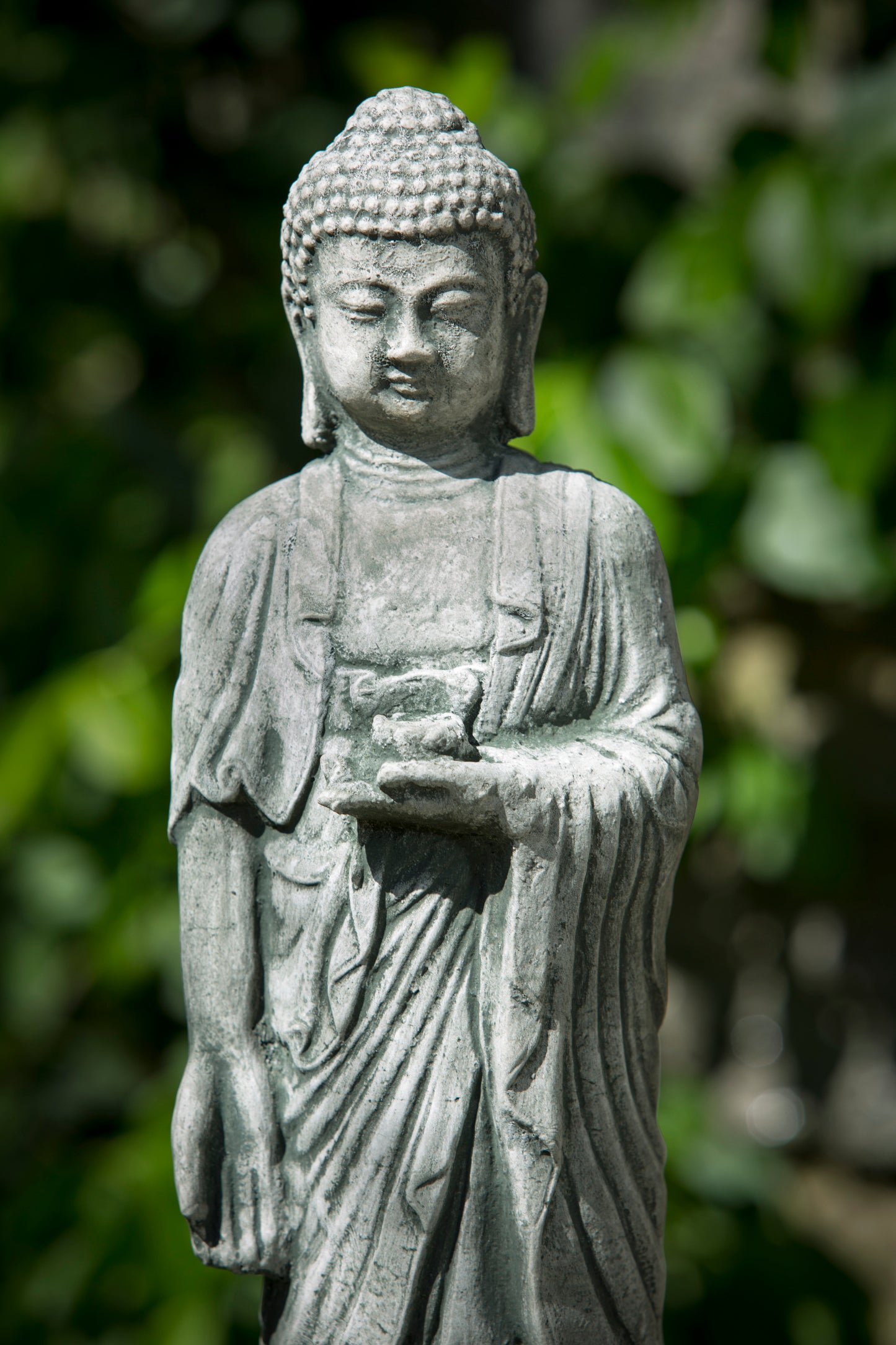 Standing Buddha Garden Statue