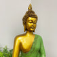 Painted Earth Touching Buddha Statue
