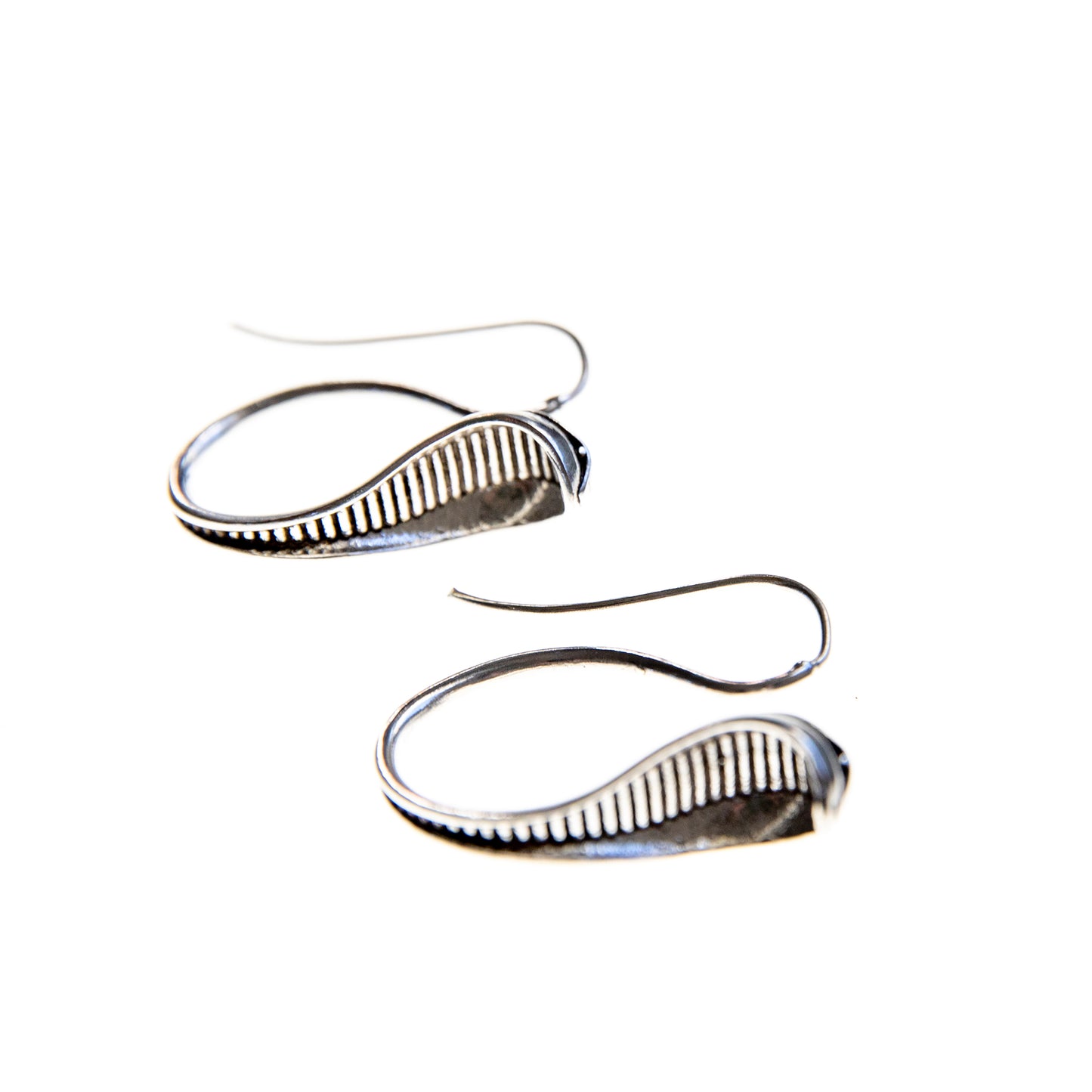 Silver Cobra Earrings