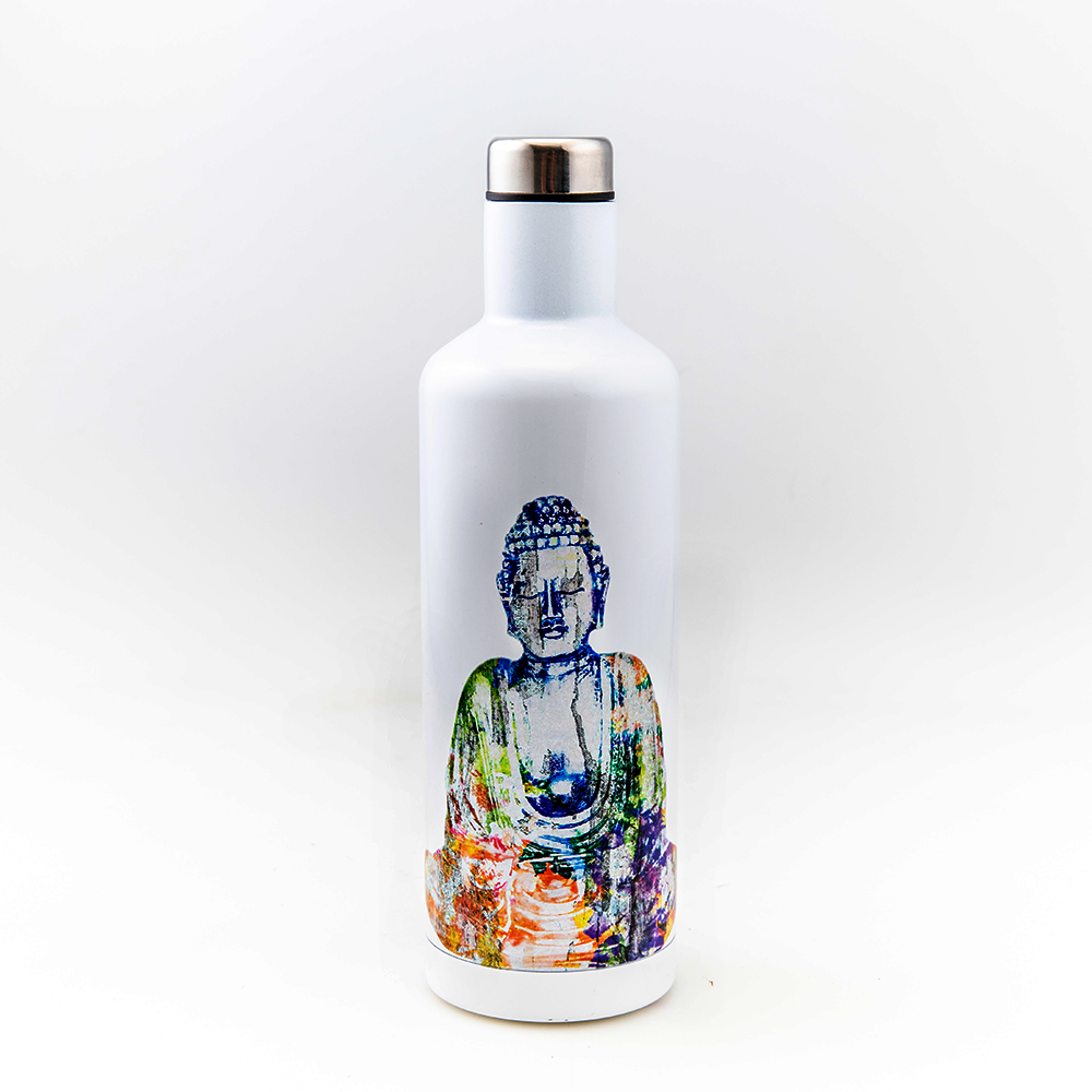 Colorful Buddha Water Bottle
