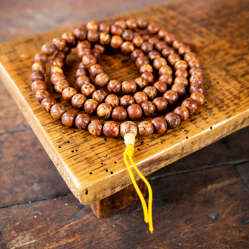 Indian Bodhi Seed Mala, 108 beads