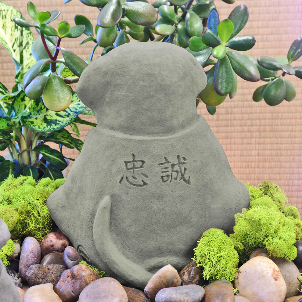 Zen Dog Garden Sculpture Playfulness DharmaCrafts