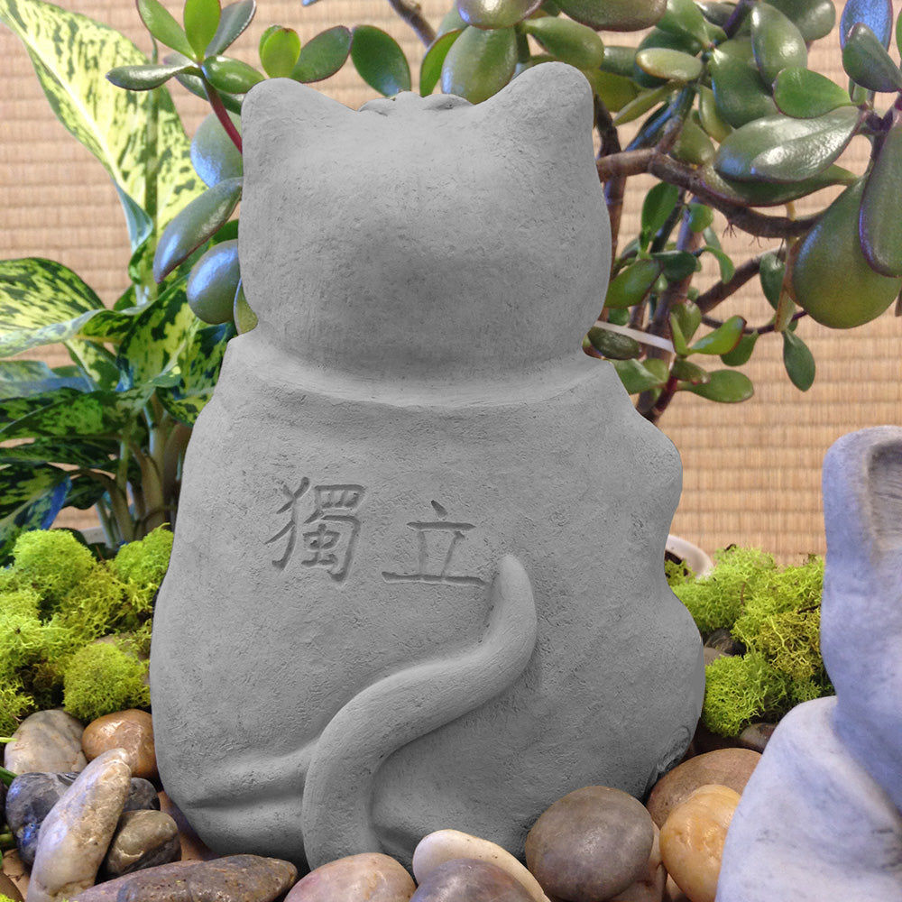 Zen Cat Garden Sculpture