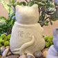 Zen Cat Garden Sculpture