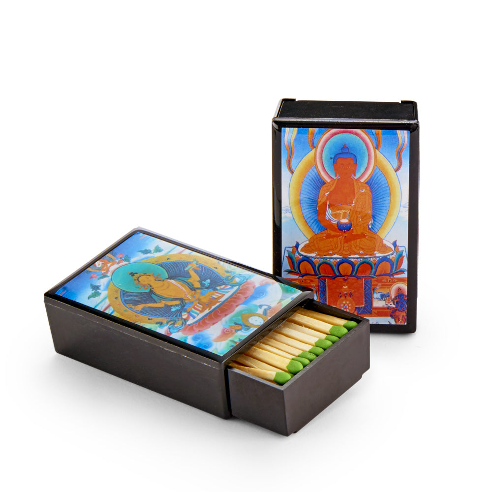 Thangka Art Sliding Match Box, set of 2